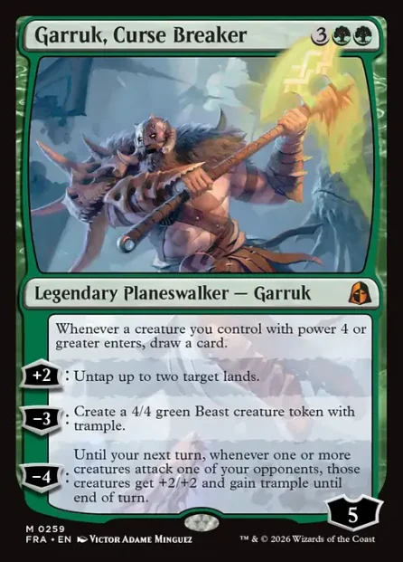 Garruk, Curse Breaker, Reality Fracture — Magic: The Gathering card