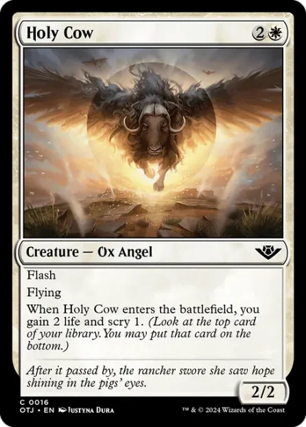 Holy Cow, Outlaws of Thunder Junction — Magic: The Gathering card