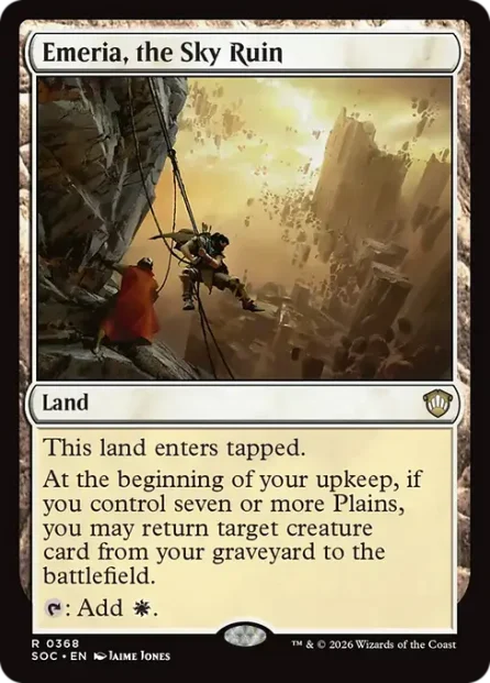 Emeria, the Sky Ruin, Secrets of Strixhaven Commander — Magic: The Gathering card