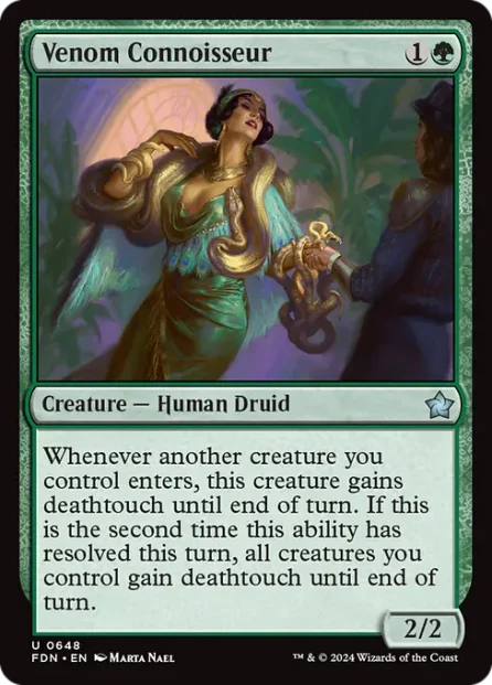 Venom Connoisseur, Foundations — Magic: The Gathering card