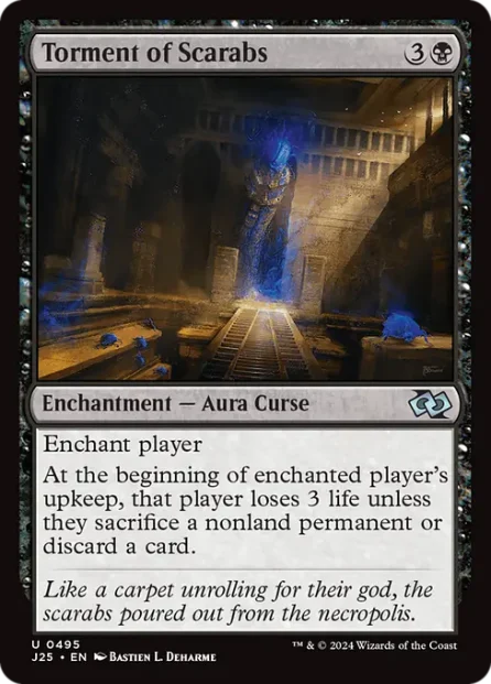 Torment of Scarabs, Foundations Jumpstart — Magic: The Gathering card