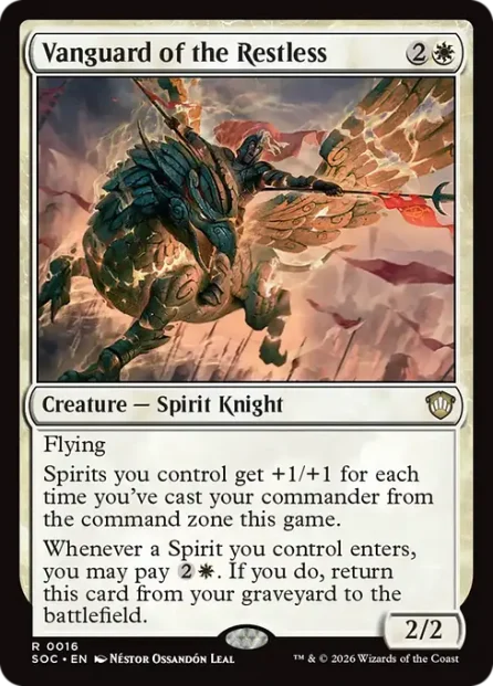 Vanguard of the Restless, Secrets of Strixhaven Commander — Magic: The Gathering card