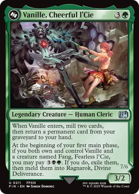 Vanille, Cheerful l'Cie, Final Fantasy — Magic: The Gathering card