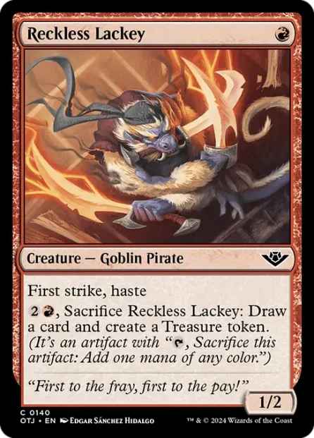 Reckless Lackey, Outlaws of Thunder Junction — Magic: The Gathering card