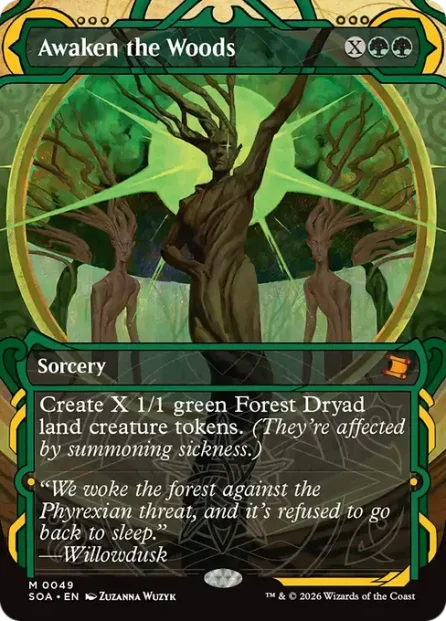 Awaken the Woods, Secrets of Strixhaven Mystical Archive — Magic: The Gathering card