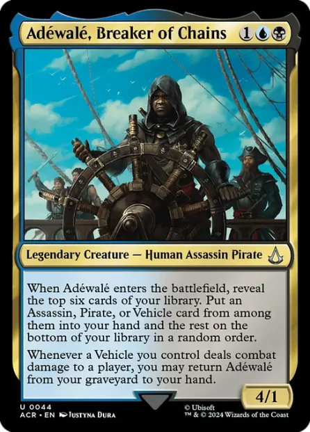 Adéwalé, Breaker of Chains, Assassin's Creed — Magic: The Gathering card