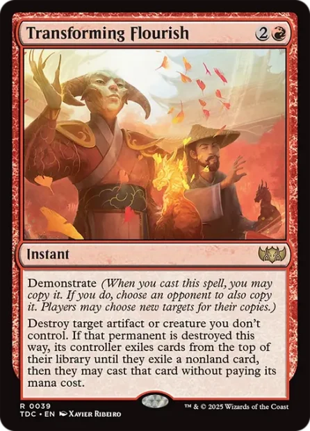 Transforming Flourish, Tarkir: Dragonstorm Commander — Magic: The Gathering card