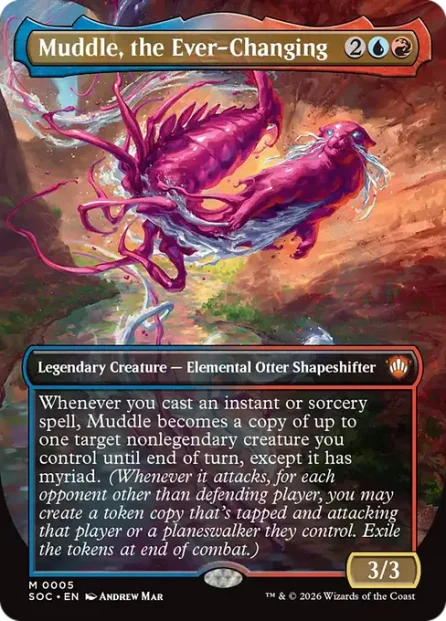 Muddle, the Ever-Changing, Secrets of Strixhaven Commander — Magic: The Gathering card
