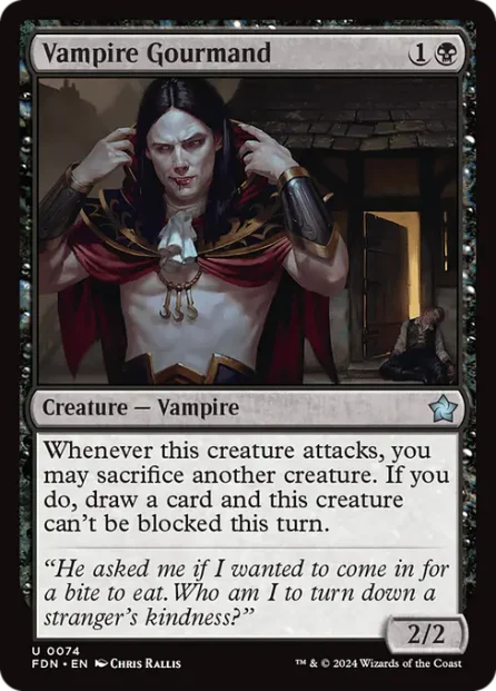 Vampire Gourmand, Foundations — Magic: The Gathering card