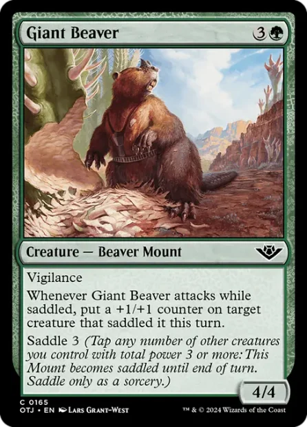 Giant Beaver, Outlaws of Thunder Junction — Magic: The Gathering card