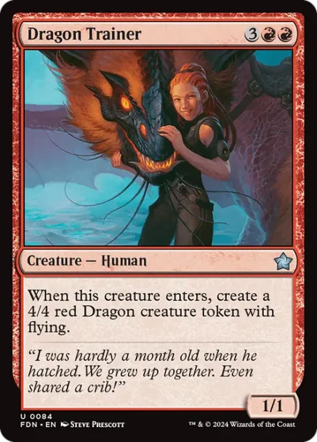 Dragon Trainer, Foundations — Magic: The Gathering card