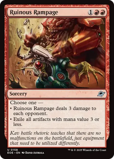 Ruinous Rampage, Edge of Eternities — Magic: The Gathering card