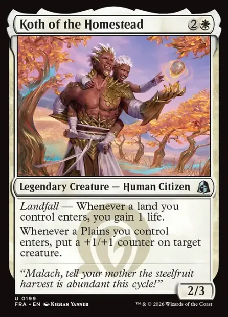 Koth of the Homestead, Reality Fracture — Magic: The Gathering card