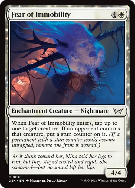 Fear of Immobility, Duskmourn: House of Horror — Magic: The Gathering card