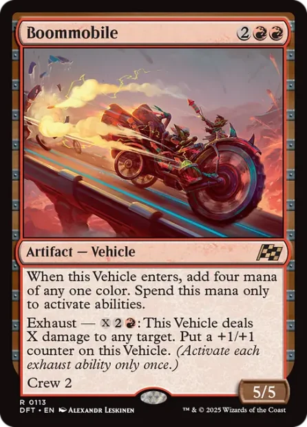 Boommobile, Aetherdrift — Magic: The Gathering card