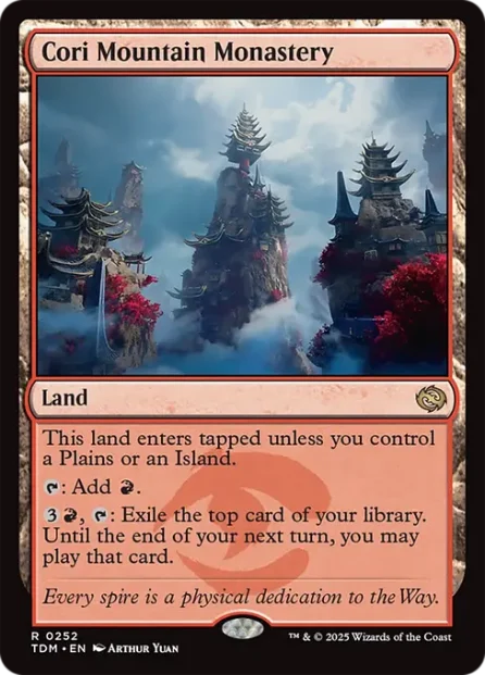 Cori Mountain Monastery, Tarkir: Dragonstorm — Magic: The Gathering card