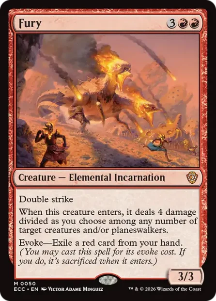 Fury, Lorwyn Eclipsed Commander — Magic: The Gathering card