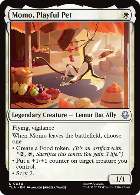 Momo, Playful Pet, Avatar: The Last Airbender — Magic: The Gathering card