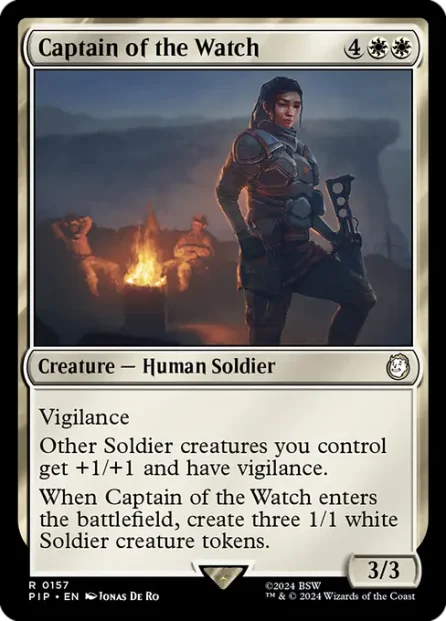 Captain of the Watch, Fallout — Magic: The Gathering card