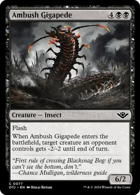 Ambush Gigapede, Outlaws of Thunder Junction — Magic: The Gathering card