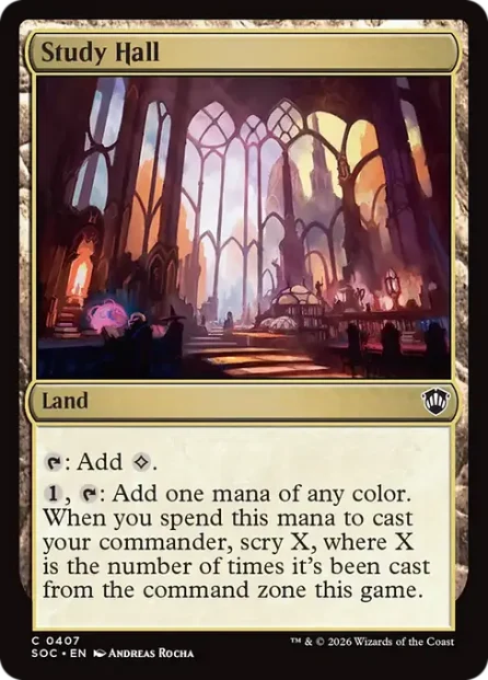 Study Hall, Secrets of Strixhaven Commander — Magic: The Gathering card