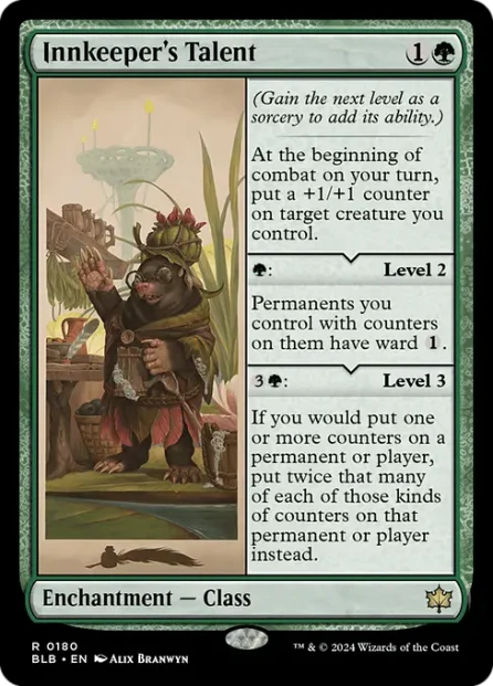 Innkeeper's Talent, Bloomburrow — Magic: The Gathering card