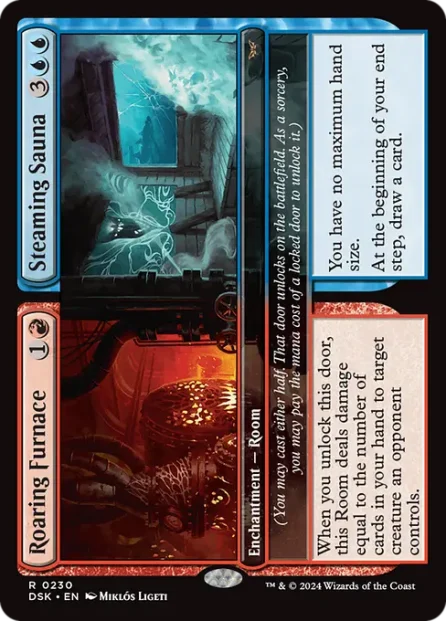 Roaring Furnace // Steaming Sauna, Duskmourn: House of Horror — Magic: The Gathering card