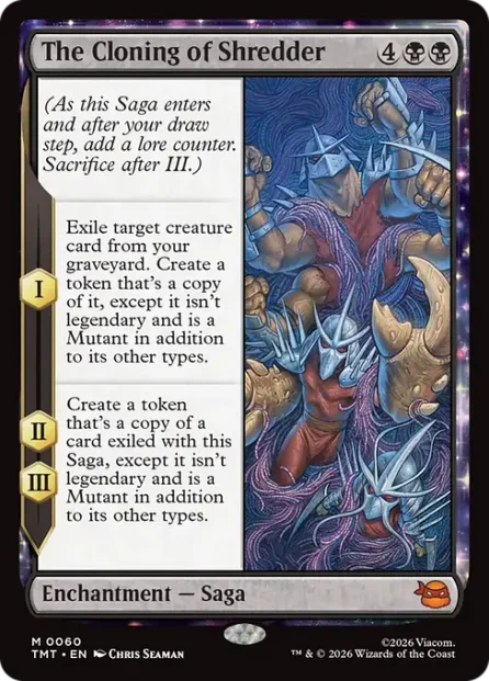 The Cloning of Shredder, Teenage Mutant Ninja Turtles — Magic: The Gathering card