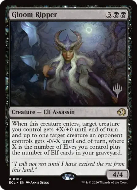 Gloom Ripper, Lorwyn Eclipsed Promos — Magic: The Gathering card