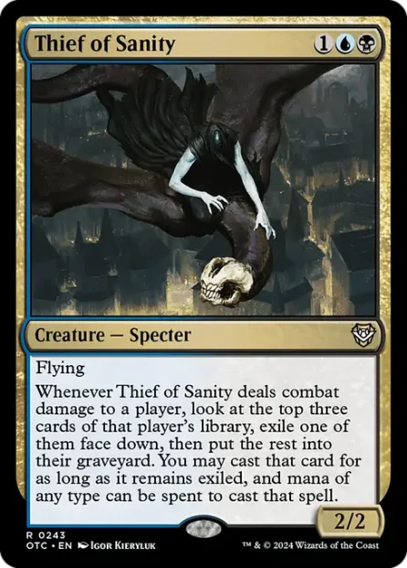Thief of Sanity, Outlaws of Thunder Junction Commander — Magic: The Gathering card
