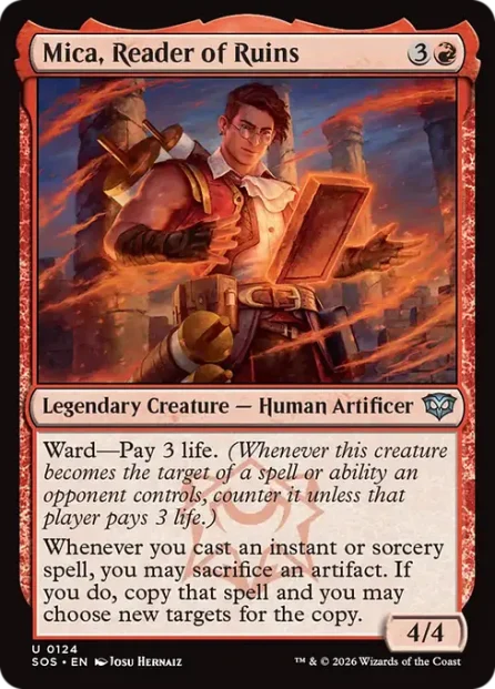 Mica, Reader of Ruins, Secrets of Strixhaven — Magic: The Gathering card