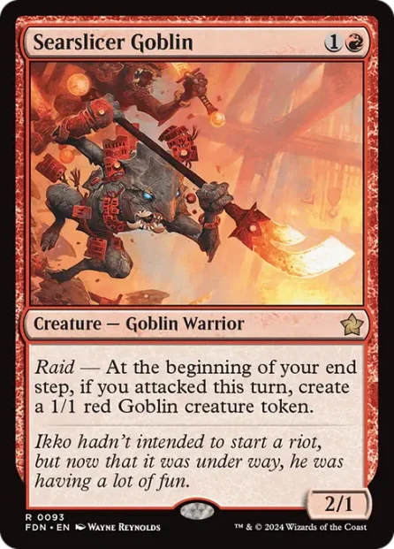 Searslicer Goblin, Foundations — Magic: The Gathering card