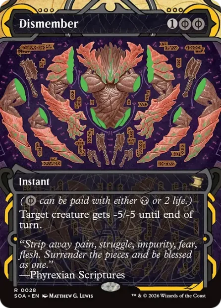 Dismember, Secrets of Strixhaven Mystical Archive — Magic: The Gathering card