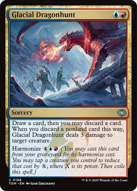 Glacial Dragonhunt, Tarkir: Dragonstorm — Magic: The Gathering card