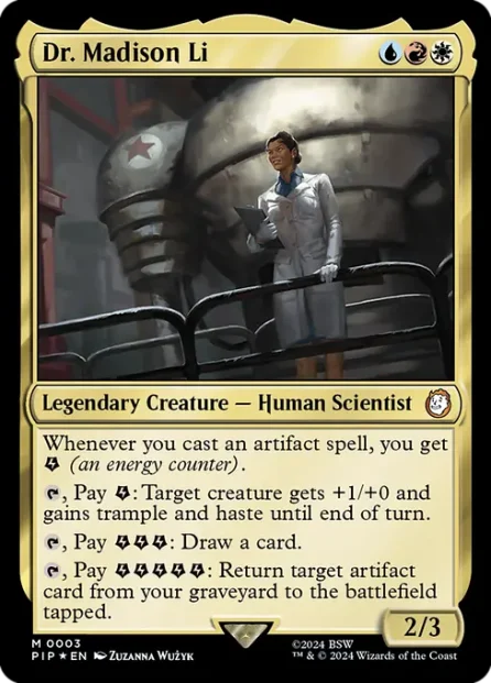 Dr. Madison Li, Fallout, foil — Magic: The Gathering card