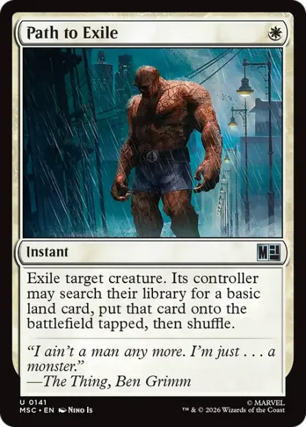 Path to Exile, Marvel Super Heroes Commander — Magic: The Gathering card