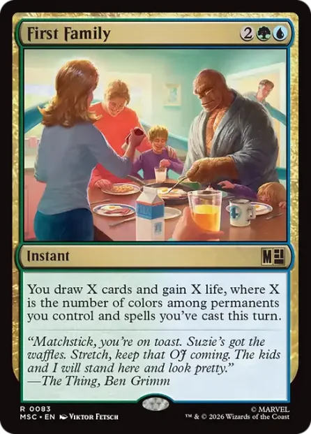 First Family, Marvel Super Heroes Commander — Magic: The Gathering card
