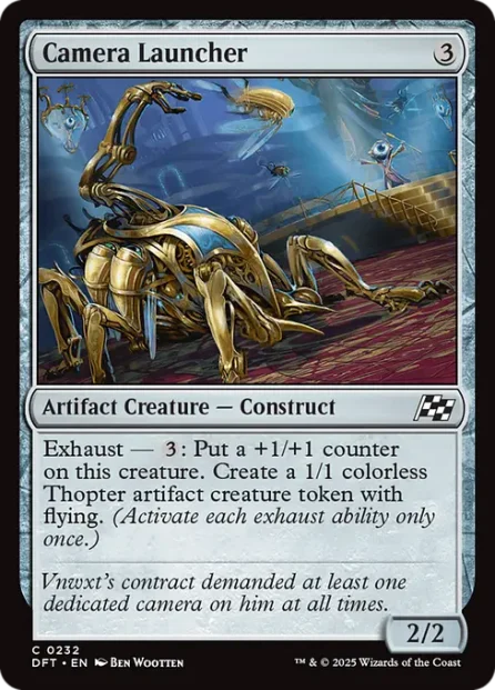 Camera Launcher, Aetherdrift — Magic: The Gathering card