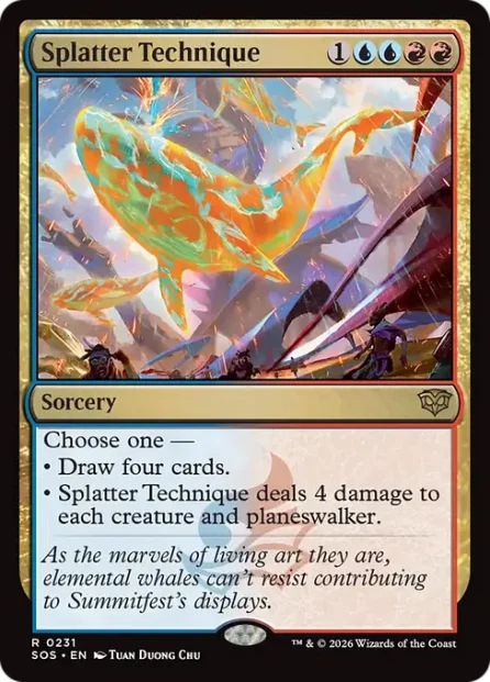 Splatter Technique, Secrets of Strixhaven — Magic: The Gathering card