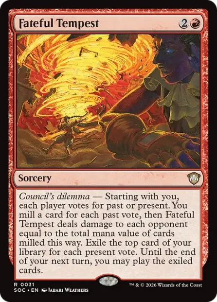 Fateful Tempest, Secrets of Strixhaven Commander — Magic: The Gathering card