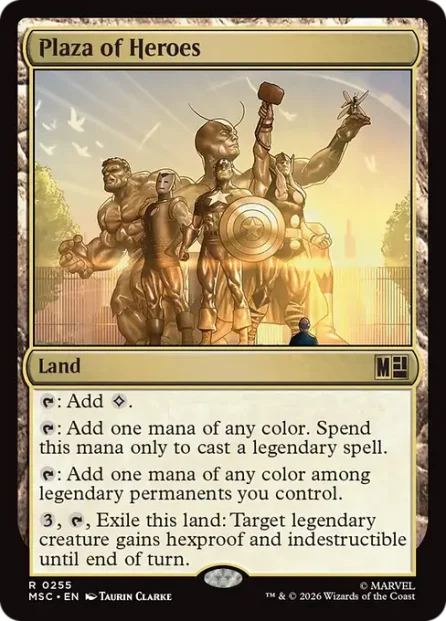 Plaza of Heroes, Marvel Super Heroes Commander — Magic: The Gathering card