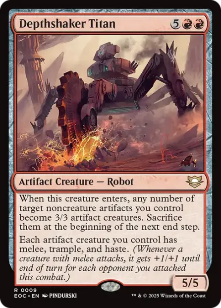Depthshaker Titan, Edge of Eternities Commander — Magic: The Gathering card