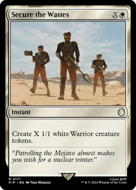Secure the Wastes, Fallout — Magic: The Gathering card