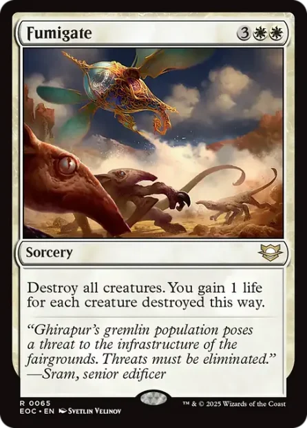 Fumigate, Edge of Eternities Commander — Magic: The Gathering card