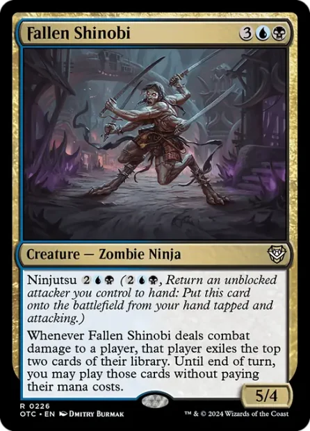 Fallen Shinobi, Outlaws of Thunder Junction Commander — Magic: The Gathering card