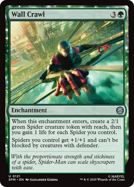 Wall Crawl, Marvel's Spider-Man — Magic: The Gathering card