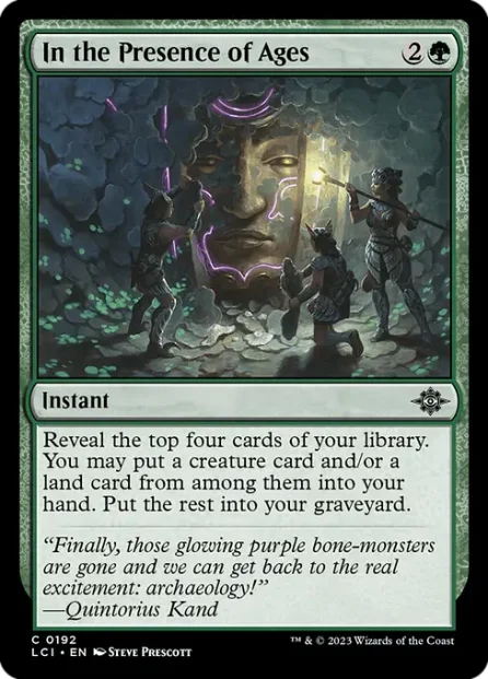 In the Presence of Ages, The Lost Caverns of Ixalan — Magic: The Gathering card