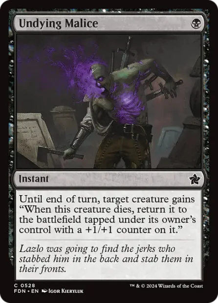 Undying Malice, Foundations — Magic: The Gathering card