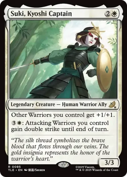 Suki, Kyoshi Captain, Avatar: The Last Airbender Eternal — Magic: The Gathering card