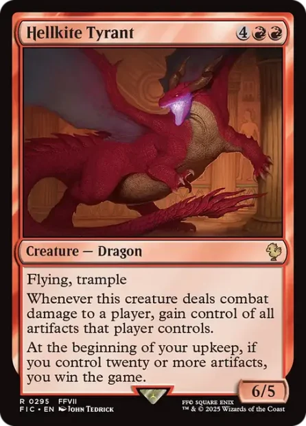 Hellkite Tyrant, Final Fantasy Commander — Magic: The Gathering card